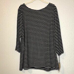 Halogen Low Back Striped Top Size 3X